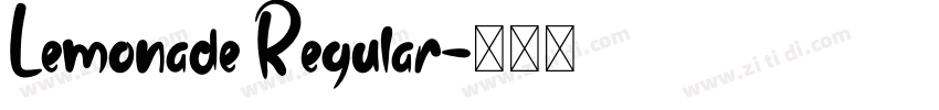 Lemonade Regular字体转换